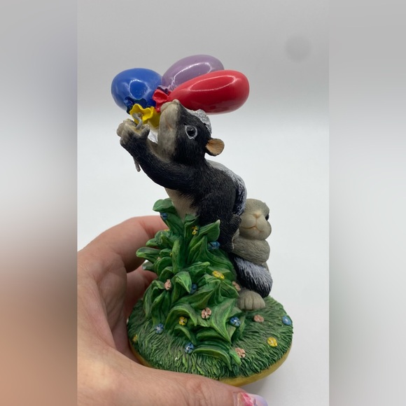 Charming Tails Hang On! Special Edition Skunk/Rabbit Figurine Fitz & Floyd - Picture 6 of 6